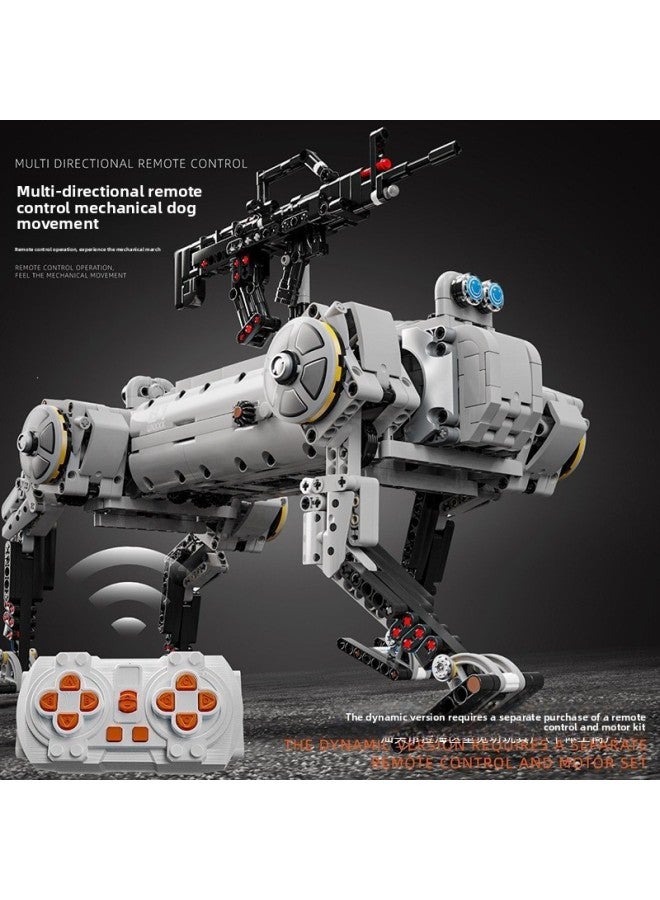 Building Blocks - New mechanical unmanned dog [1613 pieces] static version gift box SF Express. Building Blocks - Attack helicopters, military vehicles, military models, compatible with mainstream brands, children's collection, boy's gift. - Image 3