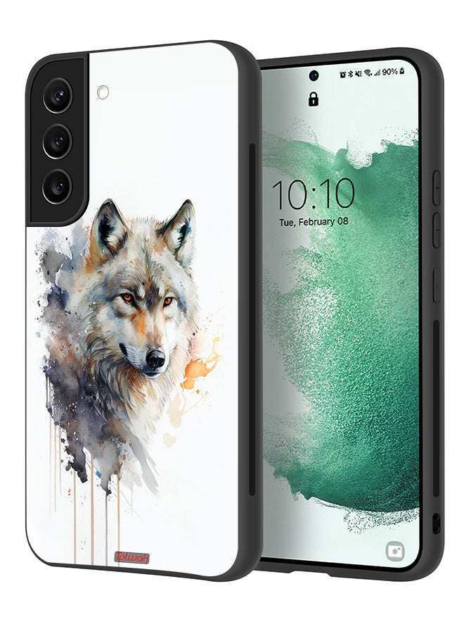 Tolwak Samsung Galaxy S22 Plus 5G Protective Case Cover Wolf Abstract Art - Image 1
