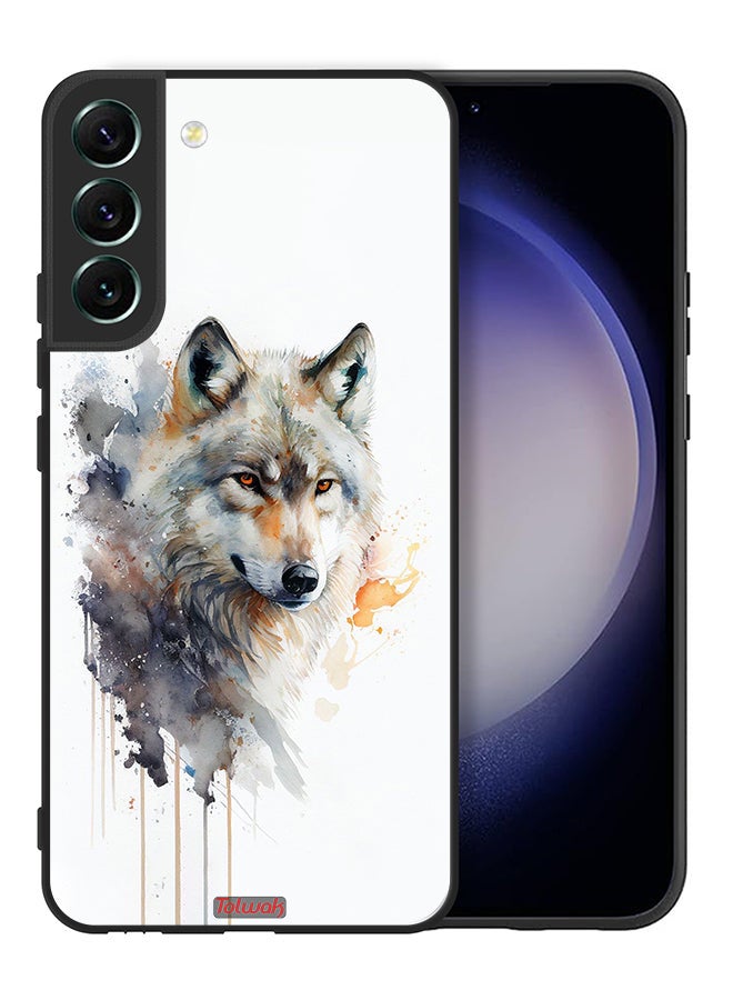 Tolwak Samsung Galaxy S22 Plus 5G Protective Case Cover Wolf Abstract Art - Image 2