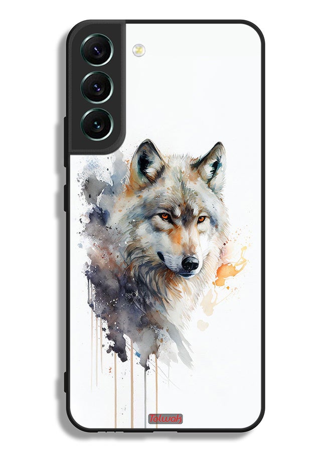 Tolwak Samsung Galaxy S22 Plus 5G Protective Case Cover Wolf Abstract Art - Image 3