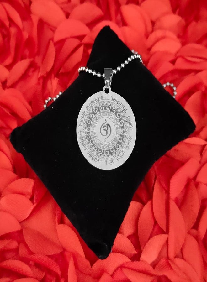 M Men Style Aum Om Namha Shivay Pendant Necklace Yoga Hindu Spiritual Amulet Charm Jewelry Stainless Steel Accessory For Men And women SujalPn2022424 - Image 3