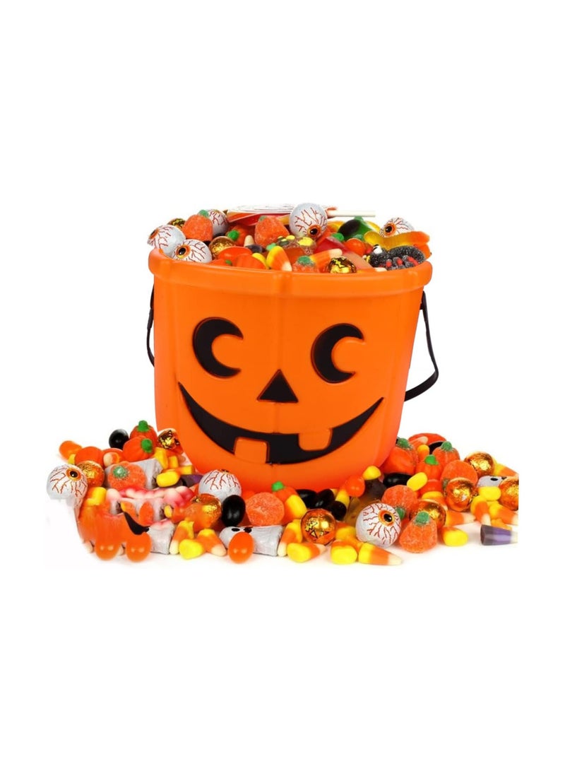 GGOOT 2 Pcs Halloween Pumpkin Bucket Portable Lantern Children Gifts Candy Pumpkins Pumpkin Bucket Party Favor Pumpkin Candy Bags Handles Halloween Candy Bucket Gift Container Barrel - Image 4