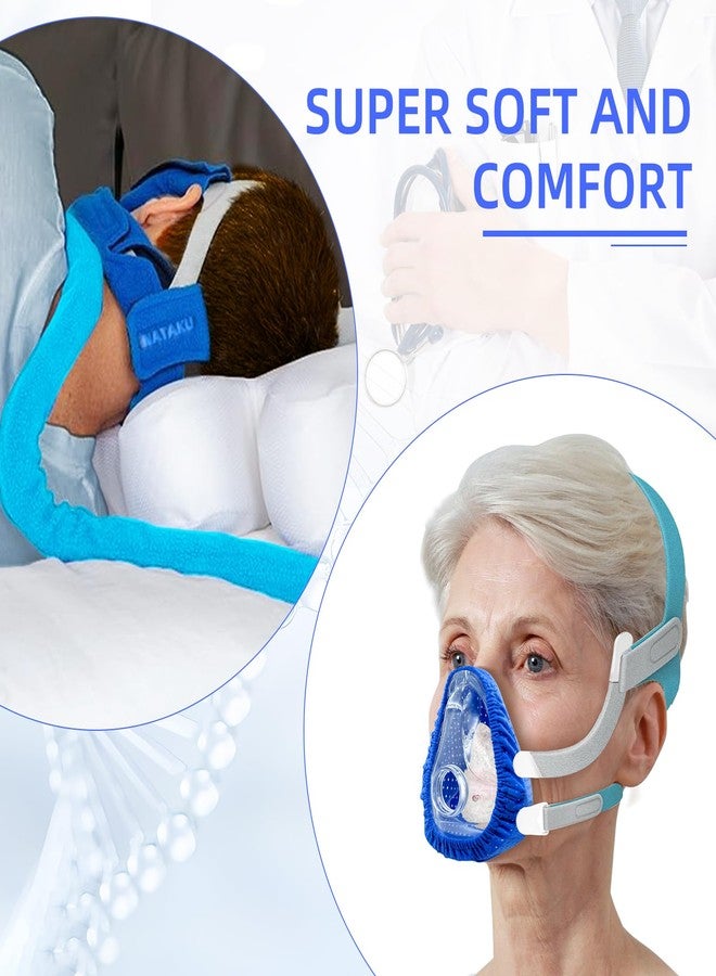 NATAKU CPAP' Mask Liners/Strap Covers Kit - Compatible with AirFit F20 for Reducing Air Leakage, Soft Strap Covers for Most Headgear Strap Reduce Red, NOT for Quattro, F30/Nasal Mask - Image 3