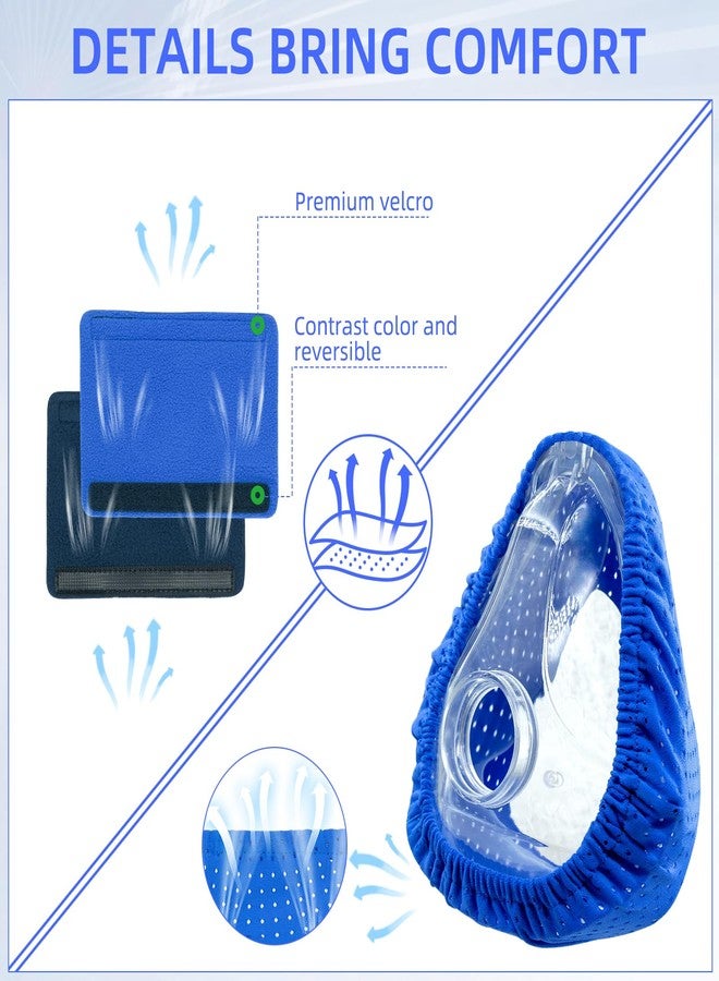 NATAKU CPAP' Mask Liners/Strap Covers Kit - Compatible with AirFit F20 for Reducing Air Leakage, Soft Strap Covers for Most Headgear Strap Reduce Red, NOT for Quattro, F30/Nasal Mask - Image 4
