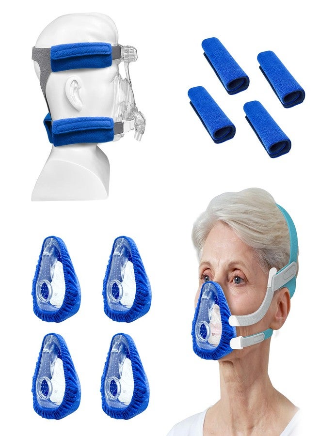 NATAKU CPAP' Mask Liners/Strap Covers Kit - Compatible with AirFit F20 for Reducing Air Leakage, Soft Strap Covers for Most Headgear Strap Reduce Red, NOT for Quattro, F30/Nasal Mask - Image 1
