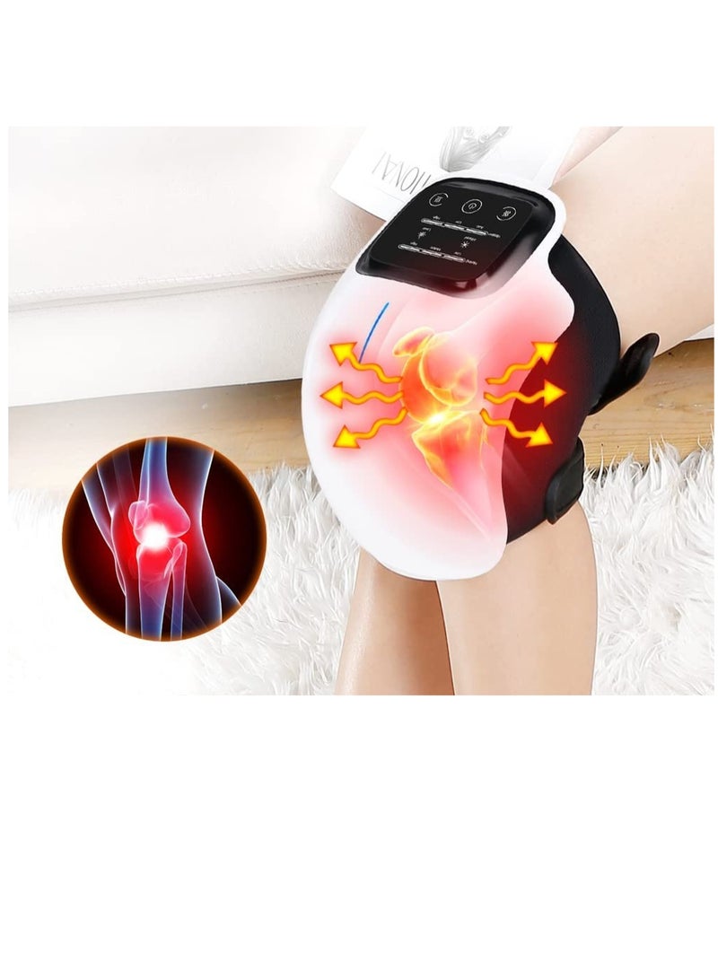 Generic Knee Massager with Heat and Kneading for Pain Relief Infrared Heated Vibration Physiotherapy for Arthritis Massager Cramps and Joint Warmer Rechargeable LED Display - Image 2