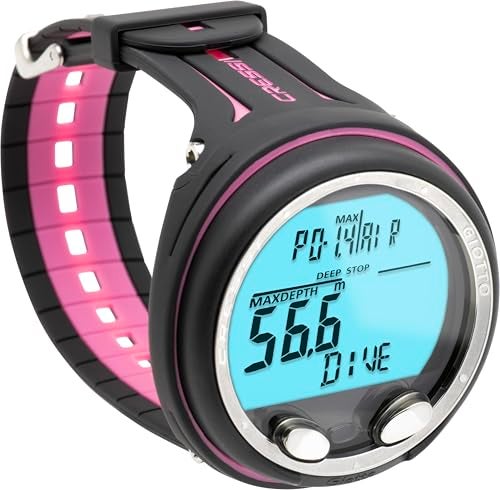 CRESSI Giotto Scuba Diving Wrist Computer BlackPink - Image 1