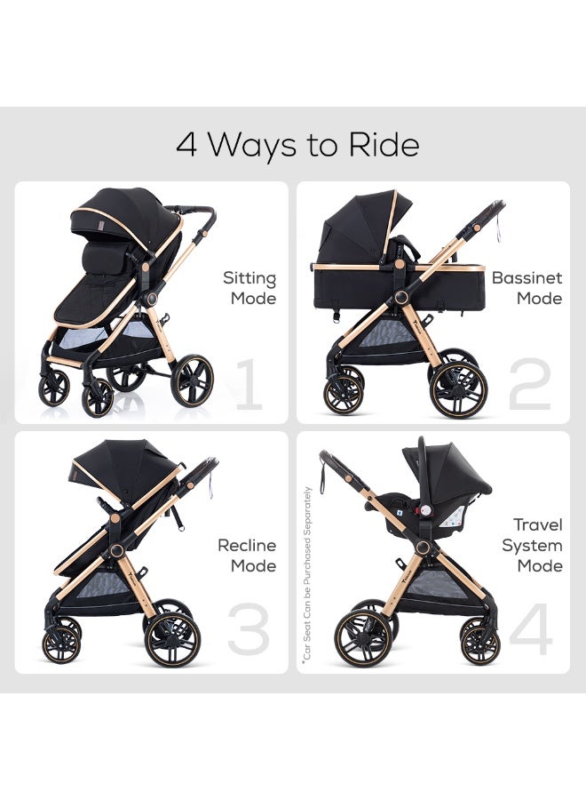 TEKNUM 3in1 Travel Prime Stroller - Black - Image 4
