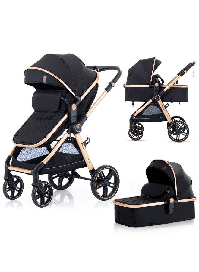 TEKNUM 3in1 Travel Prime Stroller - Black - Image 1