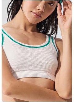 alo alo set of sports vest, tennis skirt, anti-glare and color-blocking school style yoga and fitness set  - Image 3
