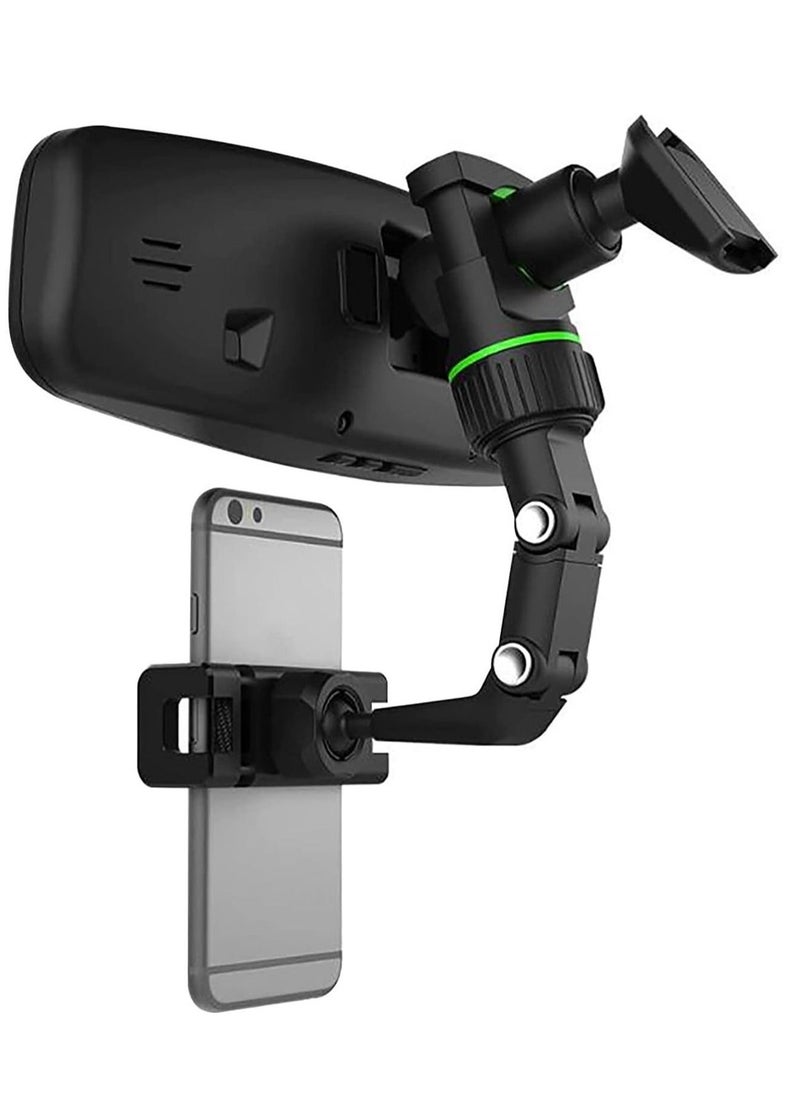 ELTRAZONE Multifunctional Rearview Mirror Phone Holder with 360 Degrees Rotating - Image 2