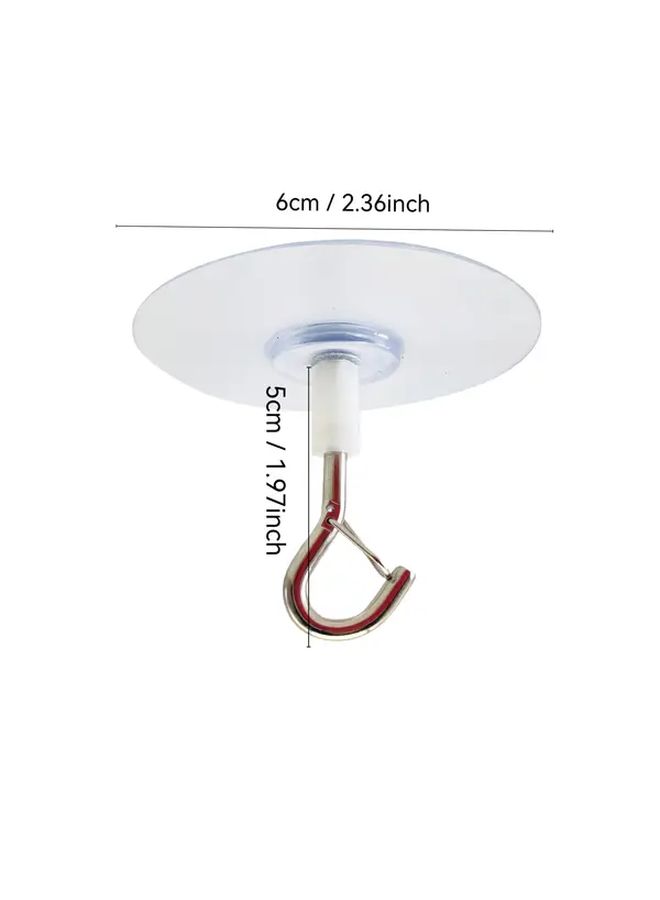Heavy Duty Self Adhesive Ceiling Hooks 5pcs Waterproof No Drill Sturdy Metal Multipurpose Hanging - Image 3