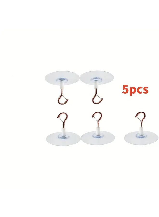 Heavy Duty Self Adhesive Ceiling Hooks 5pcs Waterproof No Drill Sturdy Metal Multipurpose Hanging - Image 5
