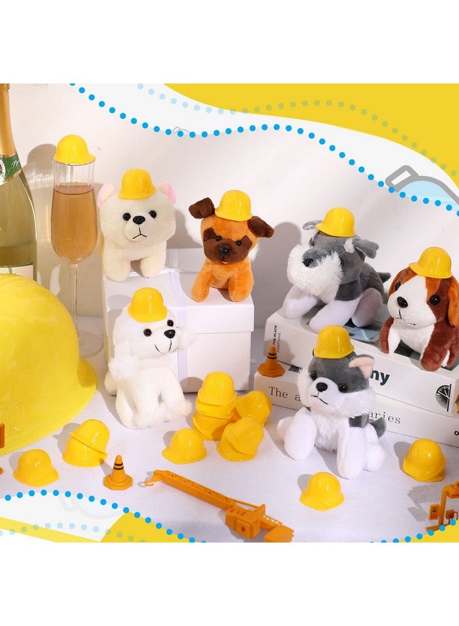 Sratte Miniature Construction Hat Mini Construction Toy Doll Hats Plastic Yellow Miniature Bottle Topper Hats For Party (25 Pieces) - Image 4