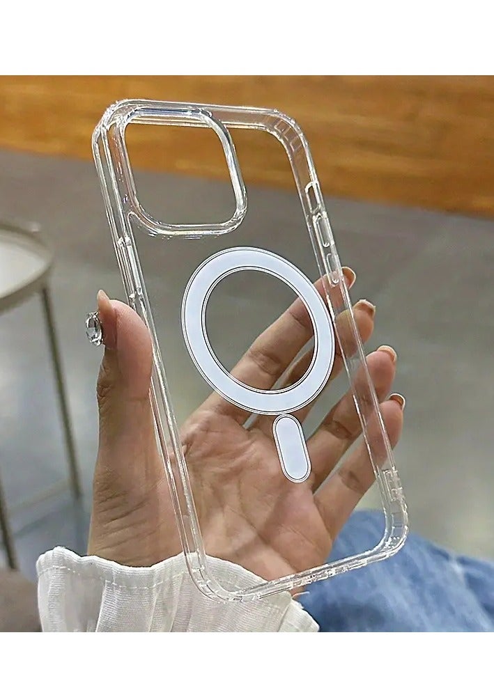 Magsafe Clear Case Slim Thin Magnetic Case Yellowing-Resistant And Shock Absorption And Anti-Scratch Cell Phone Case For iPhone 14 Pro Case Clear - Image 1