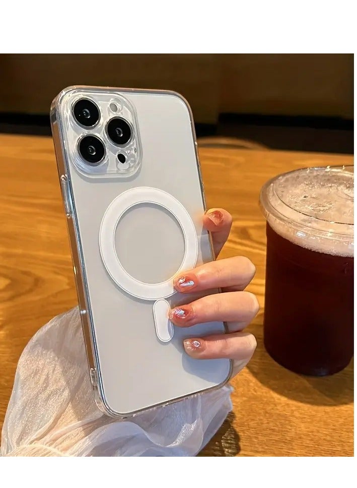 Magsafe Clear Case Slim Thin Magnetic Case Yellowing-Resistant And Shock Absorption And Anti-Scratch Cell Phone Case For iPhone 14 Pro Case Clear - Image 3