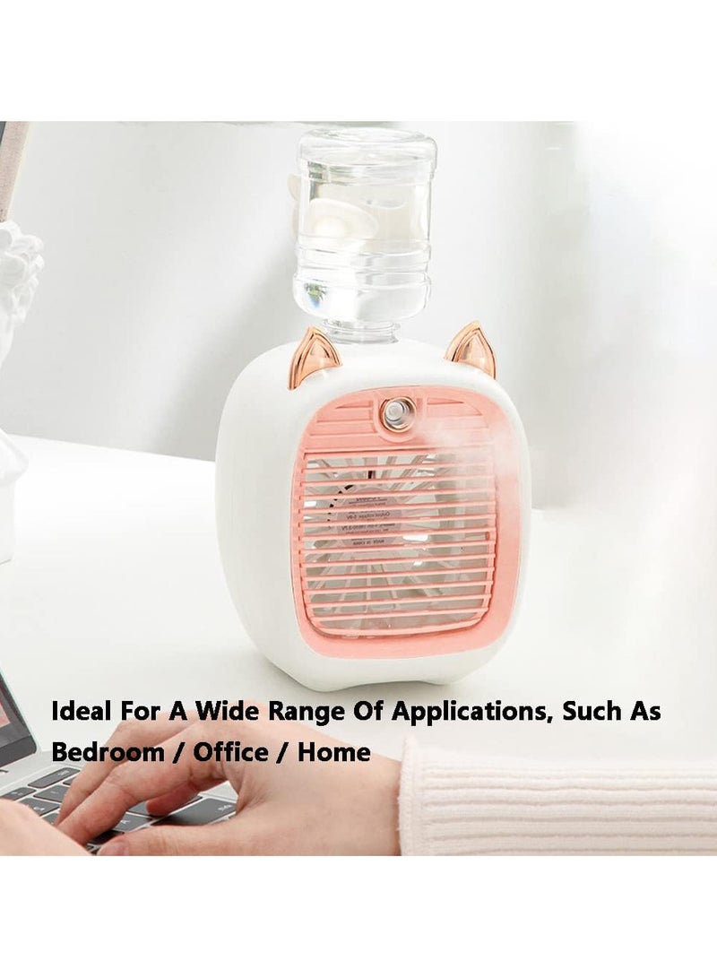مروحة تكييف هواء صغيرة محمولة بمنفذ USB، مروحة سطح مكتب صغيرة، ترطيب، تبريد، مكتب، منزل، تبريد، هواء صغير مبرد بالماء - Image 2