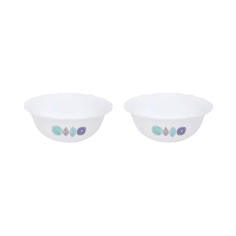 Cutting EDGE Plastic Serving Dish Storage for Rice, Dal, Curries, Vegetable Set of 2 Big 1800ml-GREEN - Image 2