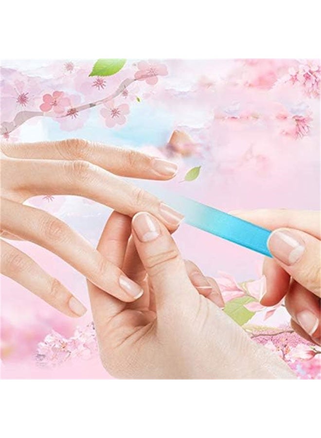 Generic Mixed Color Glass Nail Files Set, Double-Sided Crystal Files for Smooth Toe  - Image 2
