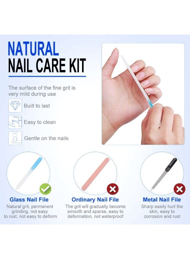 Generic Mixed Color Glass Nail Files Set, Double-Sided Crystal Files for Smooth Toe  - Image 4