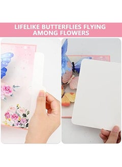 BIGTHREE 3D Pop Up Greeting Cards Flying Butterfly Card Surprise Butterfly Pop Up Card For Graduation Birthday Wedding Card For Mum Wife Anniversary A Style Butterfly  - Image 3