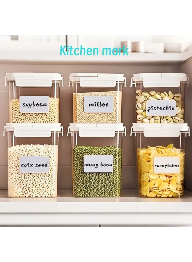 160PCS Large Waterproof Removable Reusable Labels For Organizing Storage Food Cans Office Home Classroom - Image 5