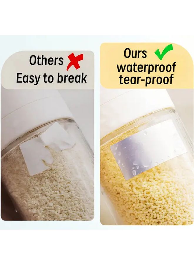 160PCS Large Waterproof Removable Reusable Labels For Organizing Storage Food Cans Office Home Classroom - Image 2