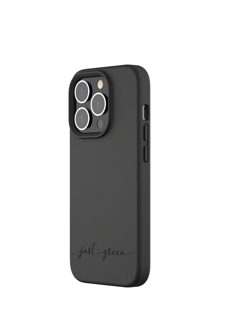 BIGBEN حافظة هاتف iPhone 14 Pro باللون الأخضر فقط، باللون الأسود الطبيعي - مصممة صديقة للبيئة - Image 3