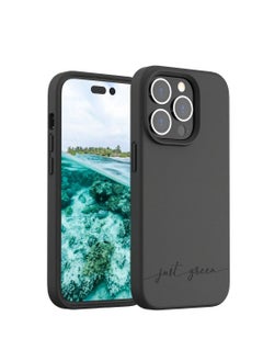 BIGBEN Just Green iPhone 14 Pro case Natura Black - Eco-designed  - Image 1