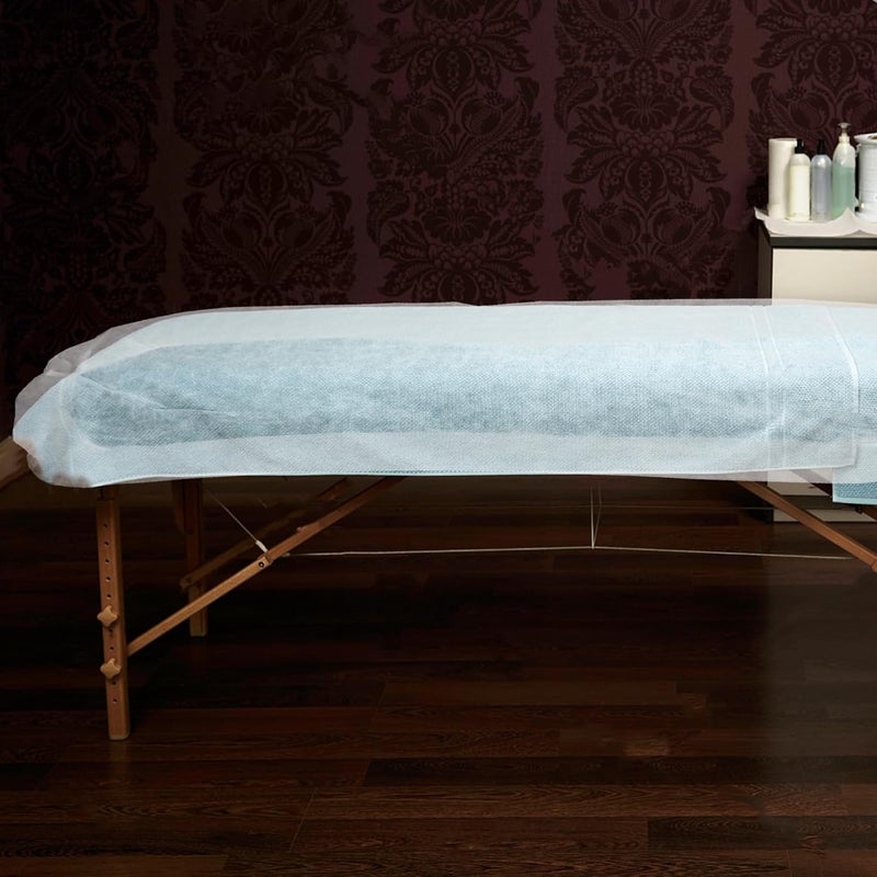 Healeved 10 Pack Disposable Sheets for Massage Tables Hotel Grade Soft Fabric Elastic Straps Spa Cover 220x90cm - Image 2