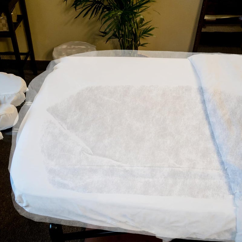 Healeved 10 Pack Disposable Sheets for Massage Tables Hotel Grade Soft Fabric Elastic Straps Spa Cover 220x90cm - Image 5