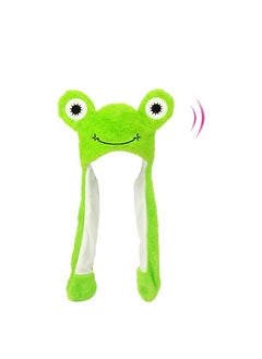 Animal Hat with Ears Moving Jumping Pop Up Beating Plush Dress Up, 22''