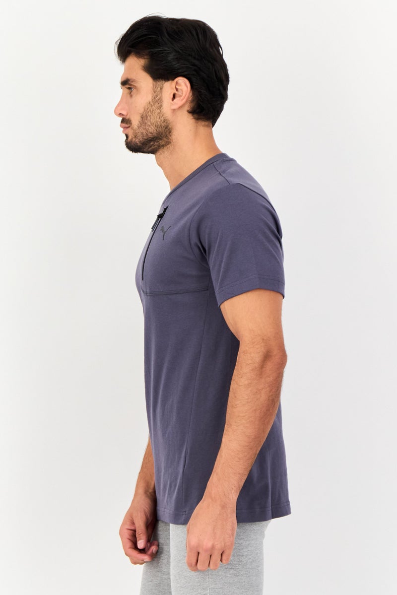 PUMA Men Relaxed Fit Short Sleeve Outdoor T-Shirt, Dark Grey - Image 3