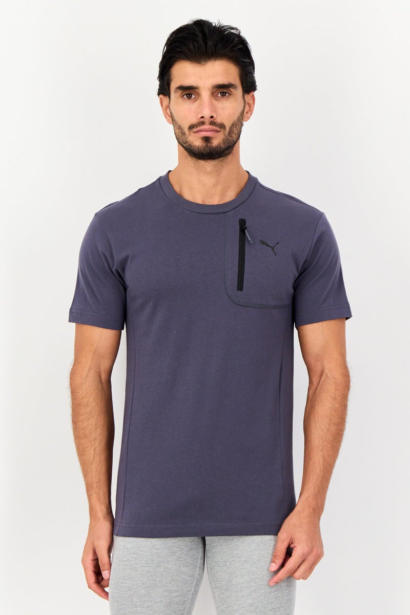 PUMA Men Relaxed Fit Short Sleeve Outdoor T-Shirt, Dark Grey - Image 1