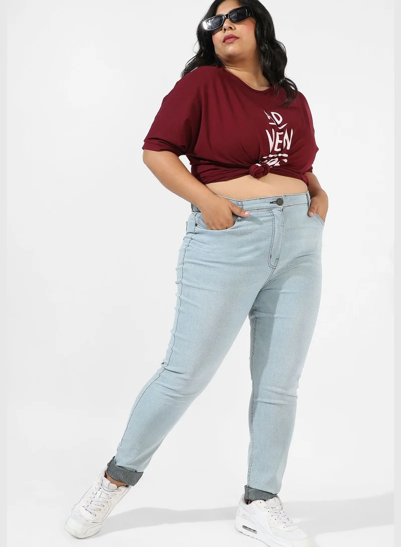 Instafab Plus Solid Jeans