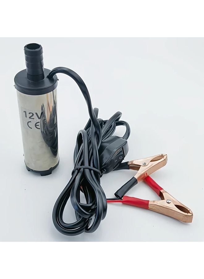 1pc Portable 12V DC Submersible Electric Pump For Diesel Oil Water Transfer Camping Fishing - Image 2