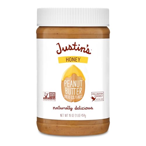 Justin's Honey Peanut Butter 16oz. Jar, Gluten Free, Non-GMO, Responsibly Sourced - Image 4