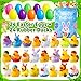 ANGGIKO 24 Pcs Prefilled Easter Eggs with Easter Rubber Ducks Easter Basket Stuffers Party Favors Fun Bath Toys Jeep for Ducks Easter Egg Hunt Holiday Classroom Gifts Prizes for Kids Toddler - Image 4