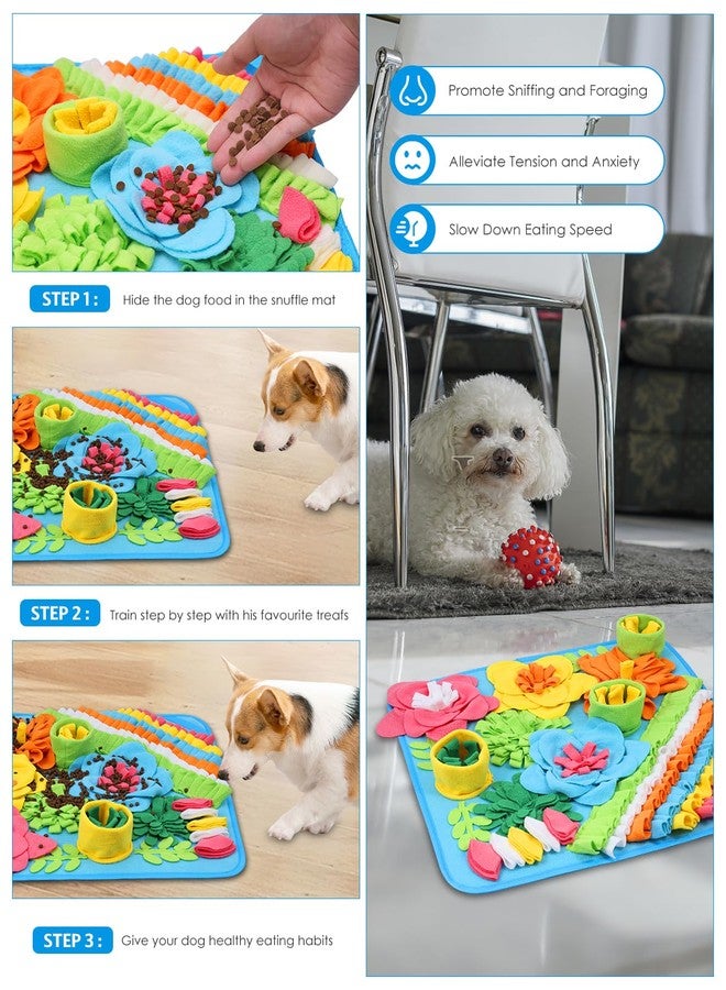 امير سجادة شم للكلاب من أمير، سجادة شم للكلاب، سجادة شم للكلاب لتشجيع التغذية البطيئة، تشجع مهارات البحث عن الطعام الطبيعية، تساعد على تناول الطعام ببطء، وتخفيف التوتر، وتساعد في التدريب، سجادة شم كبيرة، 20 بوصة - Image 3