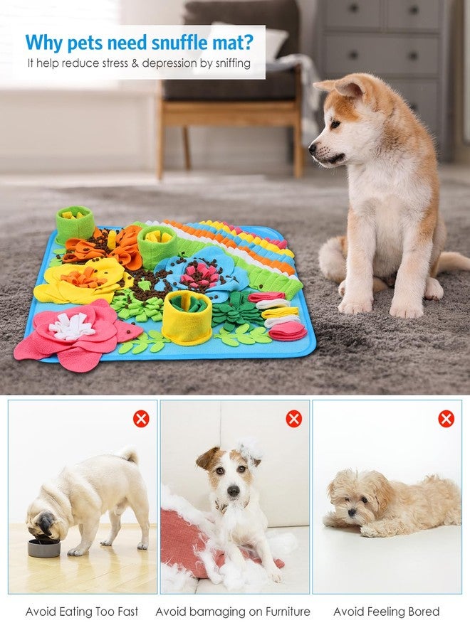 امير سجادة شم للكلاب من أمير، سجادة شم للكلاب، سجادة شم للكلاب لتشجيع التغذية البطيئة، تشجع مهارات البحث عن الطعام الطبيعية، تساعد على تناول الطعام ببطء، وتخفيف التوتر، وتساعد في التدريب، سجادة شم كبيرة، 20 بوصة - Image 2