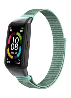 Generic Nylon Band for Honor Band 6/Huawei Band 6 Pro/Huawei Band 6,Nylon Watch Strap Sport Wristband Soft Replacement Watch Strap Adjusable Wrist for Women Men (Turquoise)  - Image 1
