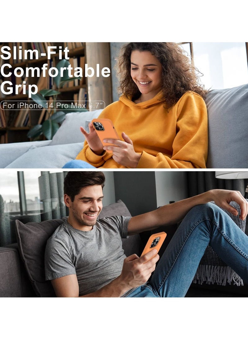 Raxoom iPhone 14 Pro Max Case with Screen Protector Soft Flexible Silicone Gel Rubber Bumper Cover Slim Fit Shockproof Protective Phone Case for iPhone 14 Pro Max - Image 3