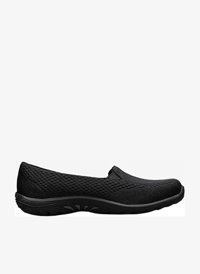 SKECHERS حذاء سكيشرز النسائي ريغاي فيست-ويلوز المسطح، شبكة سوداء، 7.5 - Image 1