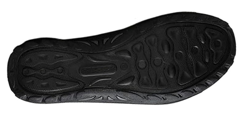 SKECHERS حذاء سكيشرز النسائي ريغاي فيست-ويلوز المسطح، شبكة سوداء، 7.5 - Image 3