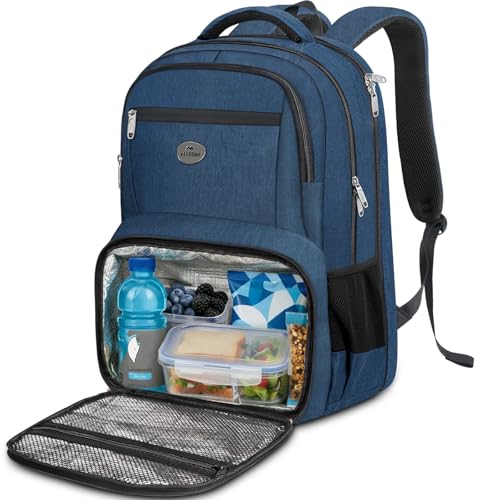 MATEIN Backpack Lunch Box Water Resistant Mens Lunch Backpack for Work with 18 Inch Laptop Compartment TSA Flight Approved Travel Bookbag with Luggage Strap Extra Large Insulated Cooler Bag - Image 1