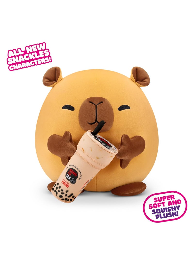 Snackles - 14" Plush - Capybara & Kung Fu Tea (Bubble Tea) - Image 1