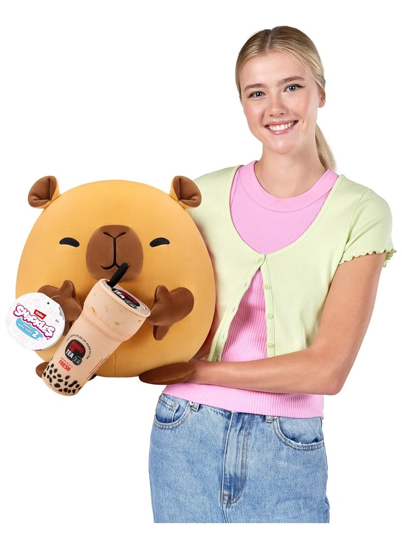 Snackles - 14" Plush - Capybara & Kung Fu Tea (Bubble Tea) - Image 3
