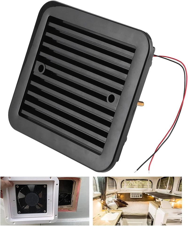 klarako RV Side Vent Fan, 12V Air Vent Ventilation Fan Car Ventilator Shutter Cooling Fan for Camper Truck Trailer Motorhome Caravan SUV - Image 4