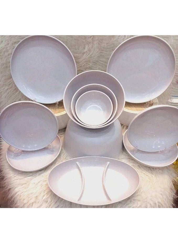 طقم عشاء فاخر 26 قطعة – عالي الجودة، آمن للميكروويف وغسالة الأطباق – لإطلالة أنيقة وعصرية على سفرتك - Image 4