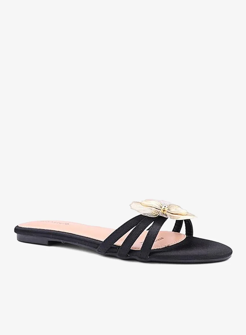 IconStyle Embellished Flat Slip-On Sandals